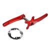 Guarnitura Mountain Bike Bolany Hollow Integrata Set Bracci Pedivella Bici Corona 34T Accessori Retrofit Rosso