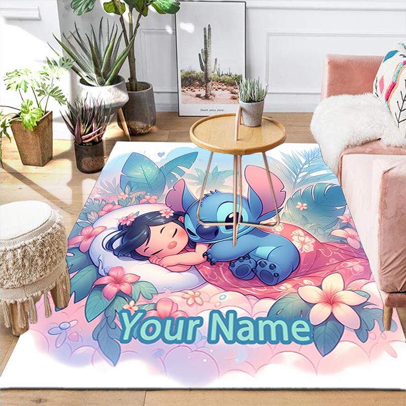 Custom 1Pc Mermaid Stitch Moonlight Adventure Rug Office Carpet Indoor Outdoor Entrance Doormat Nonslip Soft And Comfortable Living Room D916313