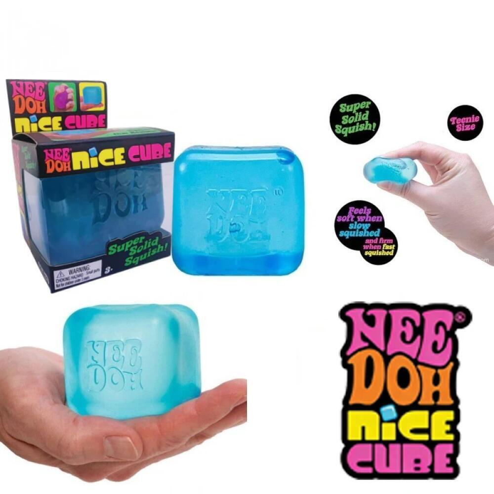 Schylling NeeDoh Nice Cube Squishy Slow Rising Pallina Antistress Giocattolo Fidget Sollievo dallo Stress Ansia Giocattolo Sensoriale per Bambini e Adulti