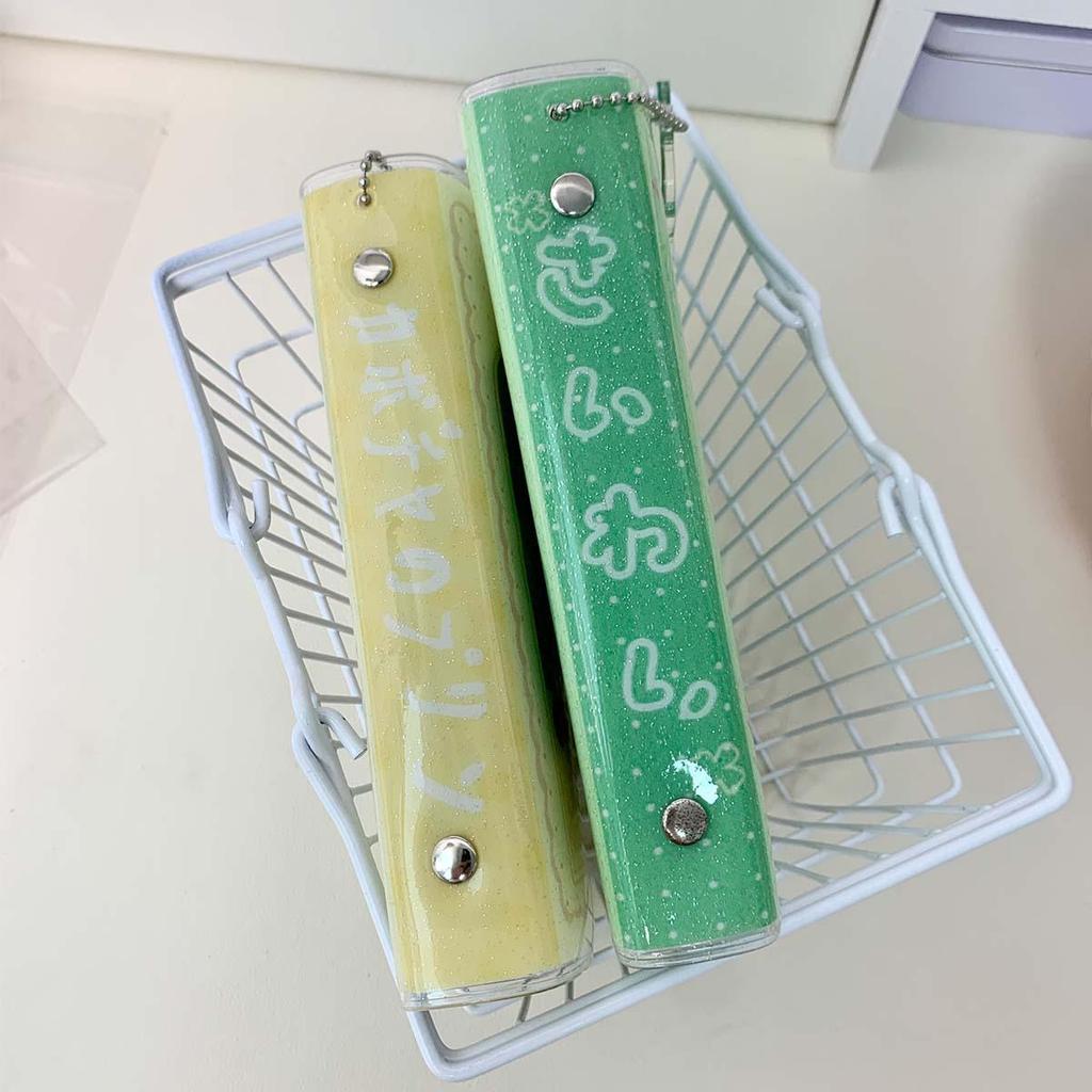 A7 Planner: Glitter Detachable Loose-Leaf Sticker Storage Album - Pocket-Size, Portable, Cute Wakawaka Design