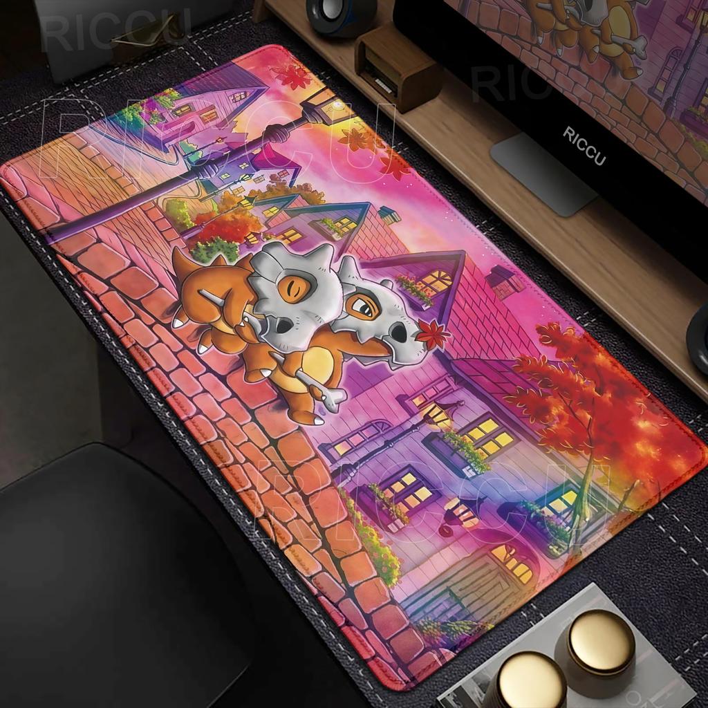Kawaii Cubone Large Mouse Pad Gamer XXL Pc Keyboard Mouse Mat Tapis Souris Gaming HD PPokemons Rubber Mousepad Desk Accessories