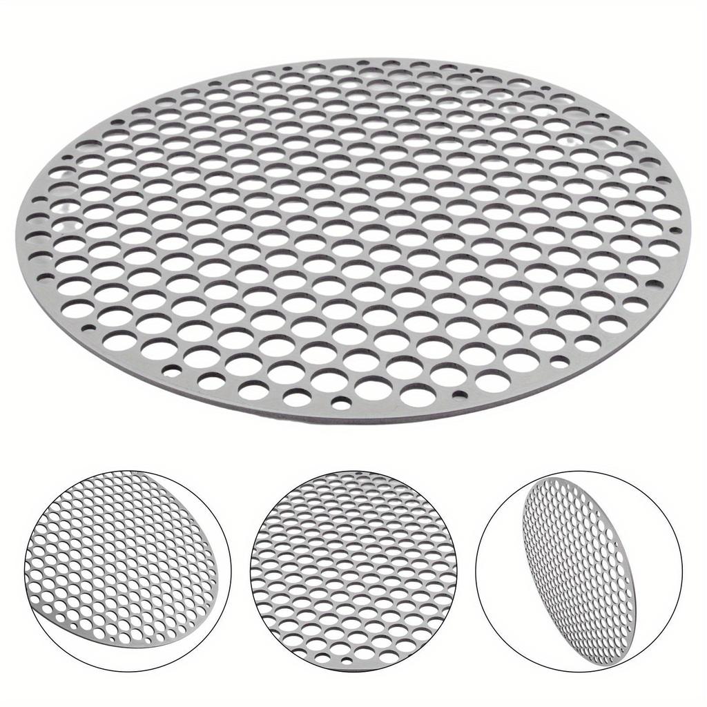 Grilovací síť z nerezové oceli Kulatá kovová grilovací mřížka Grilovací mřížka Camping Piknik Stojan na jídlo Grilovací gril Příslušenství 22 cm