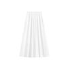White Summer Skirt for Women, New Style for Plus-Size Girls, Pear-Shaped Body, High-Waisted, Loose Fit, Slimming, Drapey A-Line Long Skirt
