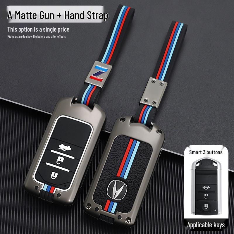 Acura CDX MDX RDX ZDX ILX RLX Key Fob Metal Case with Buckle