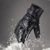 Elektrisch beheizte Handschuhe Winddicht Touchscreen Handwärmer PU Motorrad Thermo-Handschuhe Winter Warm Fahrradhandschuhe