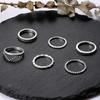 Wind Simple Plain Ring, Personalized And Creative Cold Wind 6-Piece Ring Ring Ring