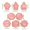 16Pieces Durable Plastic Eid Cookie Molds Portable Eid Cookie Molds For School Event And Community Celebration