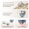 Lightweight Pure Titanium High-Foot Bowl