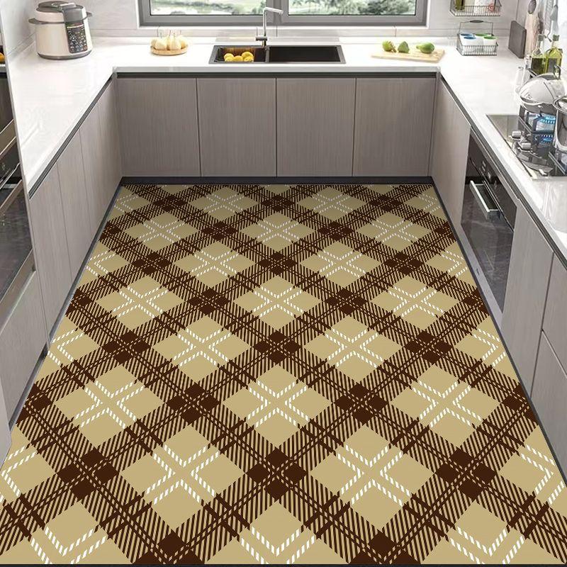 Carpet in The Kitchen Large PVC Leather Mat Non-Slip Waterproof Oil-proof Floor Mats Modern Home Decoration Alfombra De Cocina