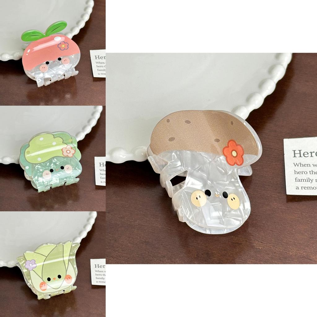 Fruit Cute Charming And Vegetable Hair Accessories Delightful Handmade Acrylic Clips Claw