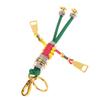 Charm Robot Pendant Metal Rope Braided Lanyard Bag Pendant Hanging Keychain Creative Car Pendant Leather Bag Decoration