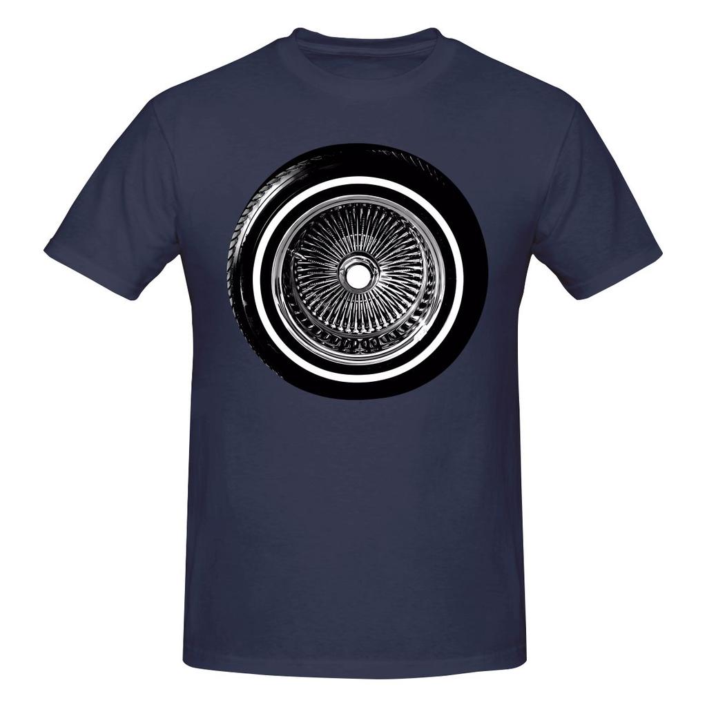 Lowrider Chrome Rims Wire Wheel Hydraulics Dating Tshirt Fresh Girlish Feeling Simple And Elegant Tshirt