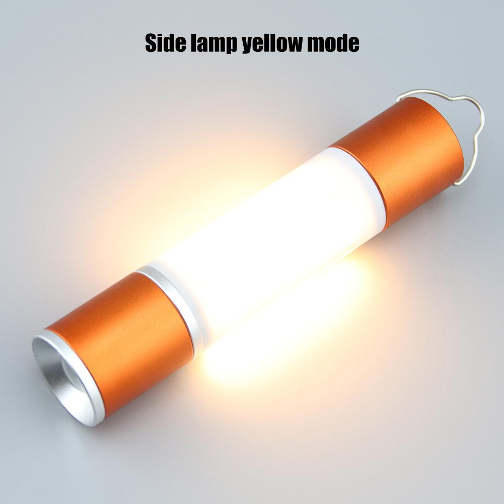 LED Telescopic Flashlight USB Rechargeable and Battery Powered Portable Lantern Flashlight for Camping Hiking Emergency Outage