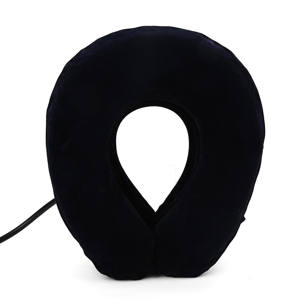 Household Portable Ergonomic Neck Cervical Traction Instrument Inflatable Neck Pillow Collar Blue