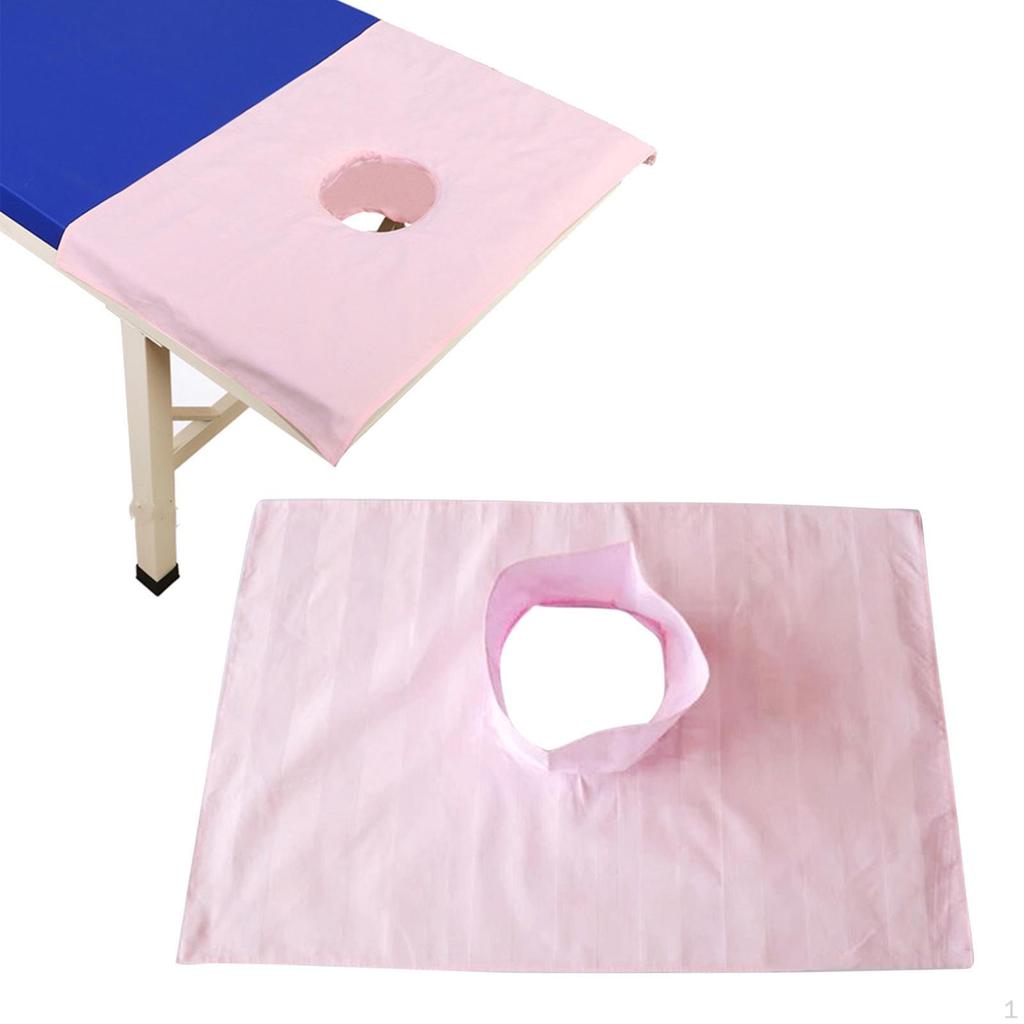 Potah na masážní stůl s otvorem pro obličej Opakovaně použitelný Omyvatelný 60x40cm Sekční froté pro