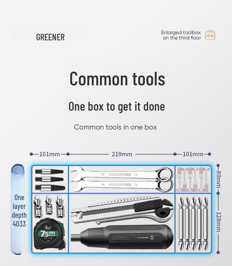 Zielony Las Przenośny Trójwarstwowy Wielofunkcyjny Przybornik: Składany Magazyn Przemysłowy na Sprzęt Domowy i Samochodowy