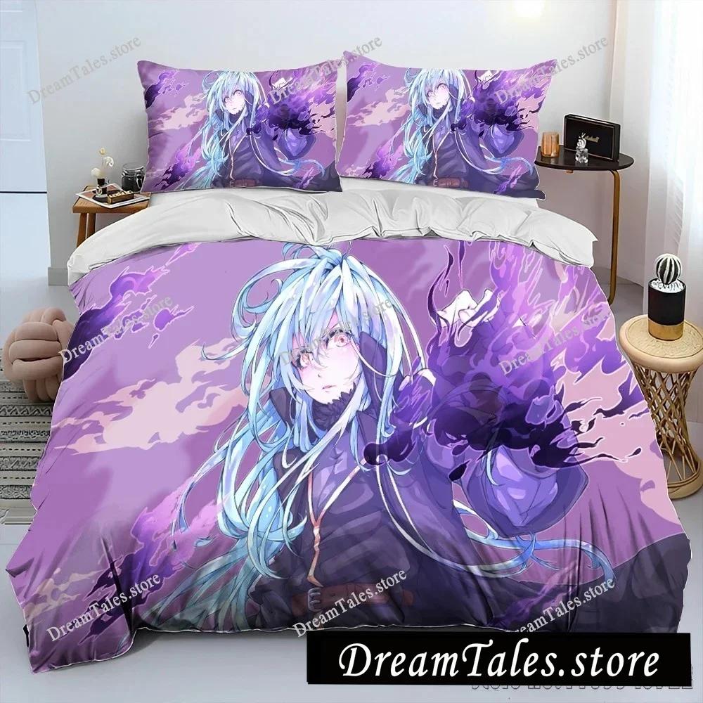 I Got Reincarnated As A Slime Cartoon Poster Sheets Quilt Covers Bedding Dormitory Sheets Bedding Set Soft Warm Bedding Set963