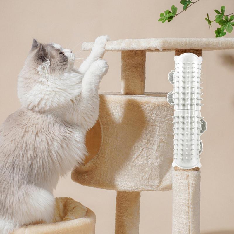 Cat Scratch Corner Brush Silicone Shedding Massage Comb Pet Grooming Brushes Pet Itch Tool Face Scratchers For Table Legs