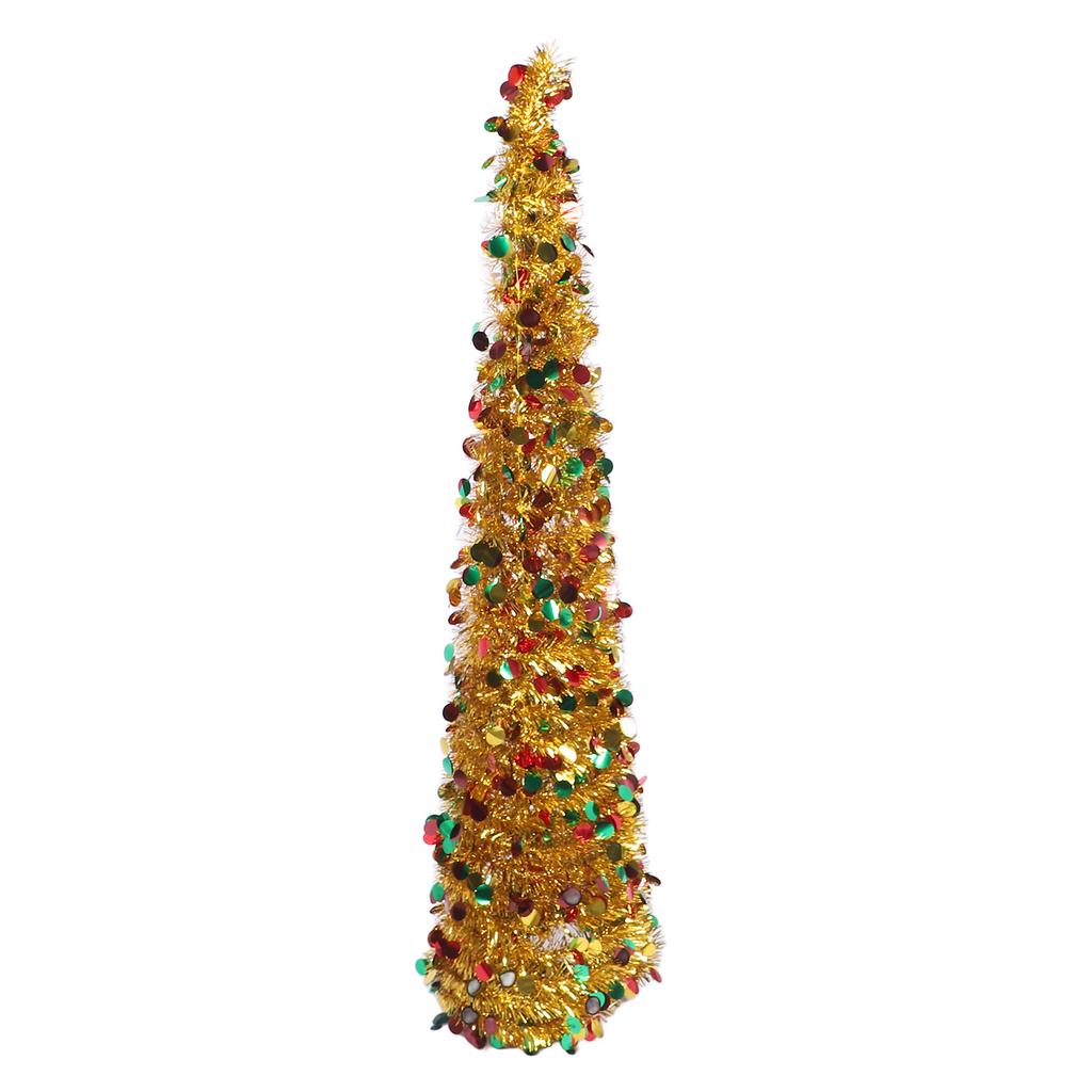 1,5m PET Faltbarer Künstlicher Weihnachtsbaum Pailletten Up Weihnachtsbaum für Heim-Feiertagsdekoration