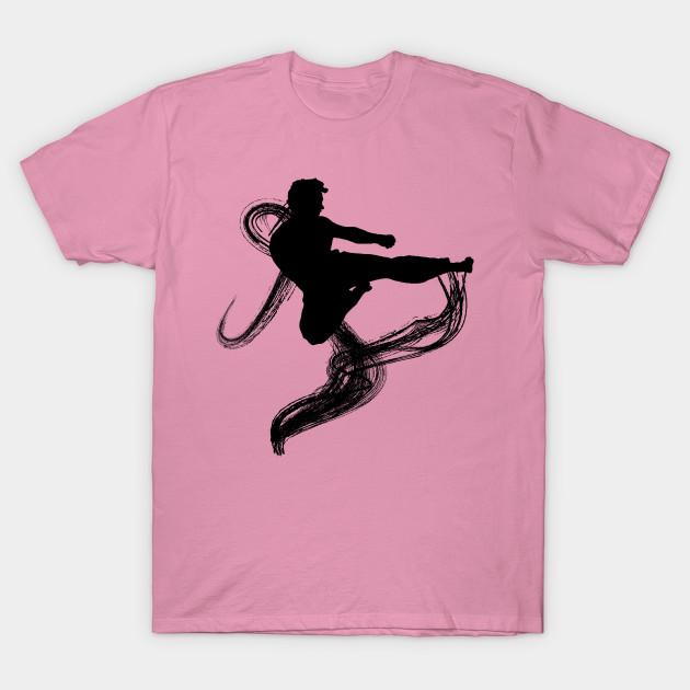 Dámské tričko Karateka Stín Harajuku Potisk Kawaii Tričko Letní Krátký Rukáv Dámské Tričko Top