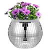 Glittering Disco Ball Vase Planter Sparkling Flower Pot Vase, Living Room Decor & Party Centerpiece