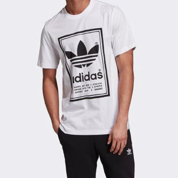 Adidas Originals Vintage Trefoil Tee Men Tops White ED6916