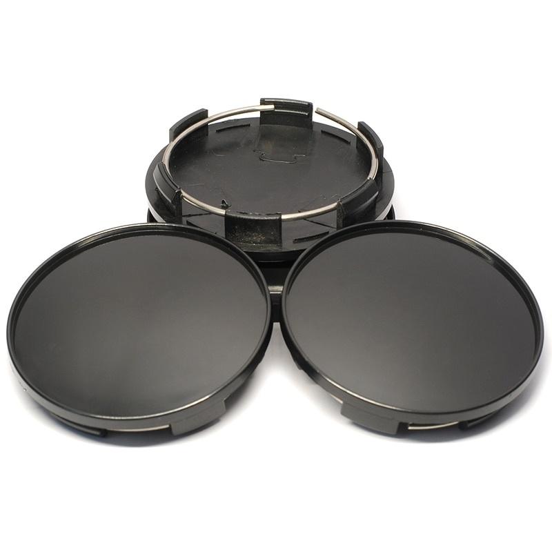 4 unids/lote 68MM ( 62mm 6 pines ) Para tapas de cubo de rueda de coche con logotipo de 65mm, cubierta de tapacubos, accesorios de llanta de estilo de coche, cromado, plateado/negro