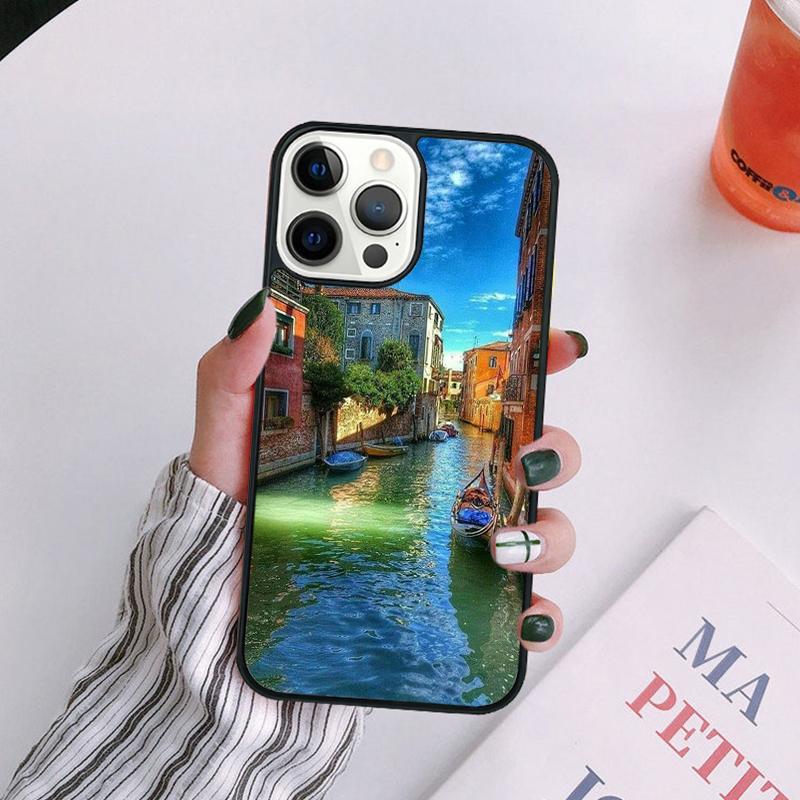 Travel Italy Street Venice Phone Case For iPhone 17 Air Plus Max Cover Shell for iPhone 17 Air 16 15 14 13 12 11 Pro Max