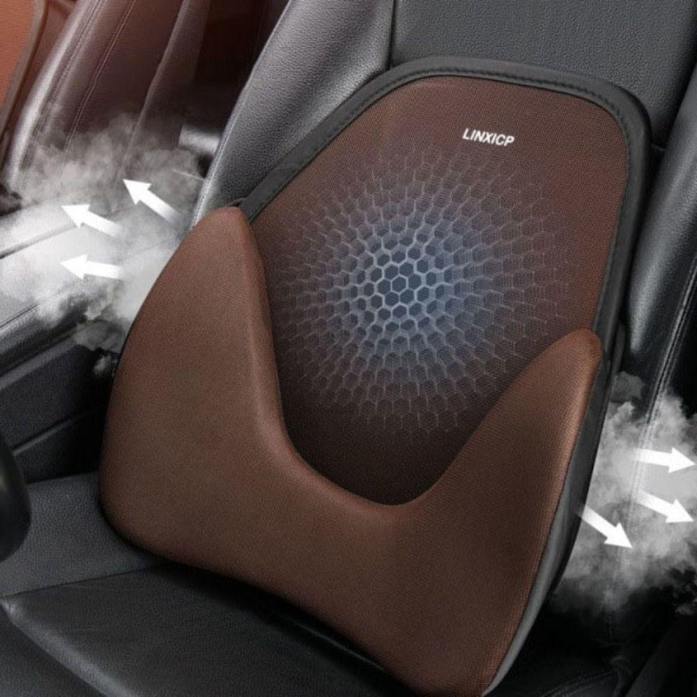 Breathable Automotive Lumbar Support Split Type Auto Pad Cushion Lumbar Seat Pillow  Summer