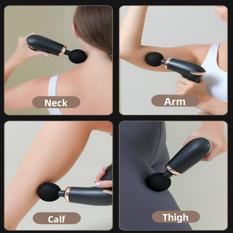 Portable Fascia Gun Tap Massager Body Back and Neck Leg Percussion Massager USB Charging Handheld Massager Deep Tissue Muscle