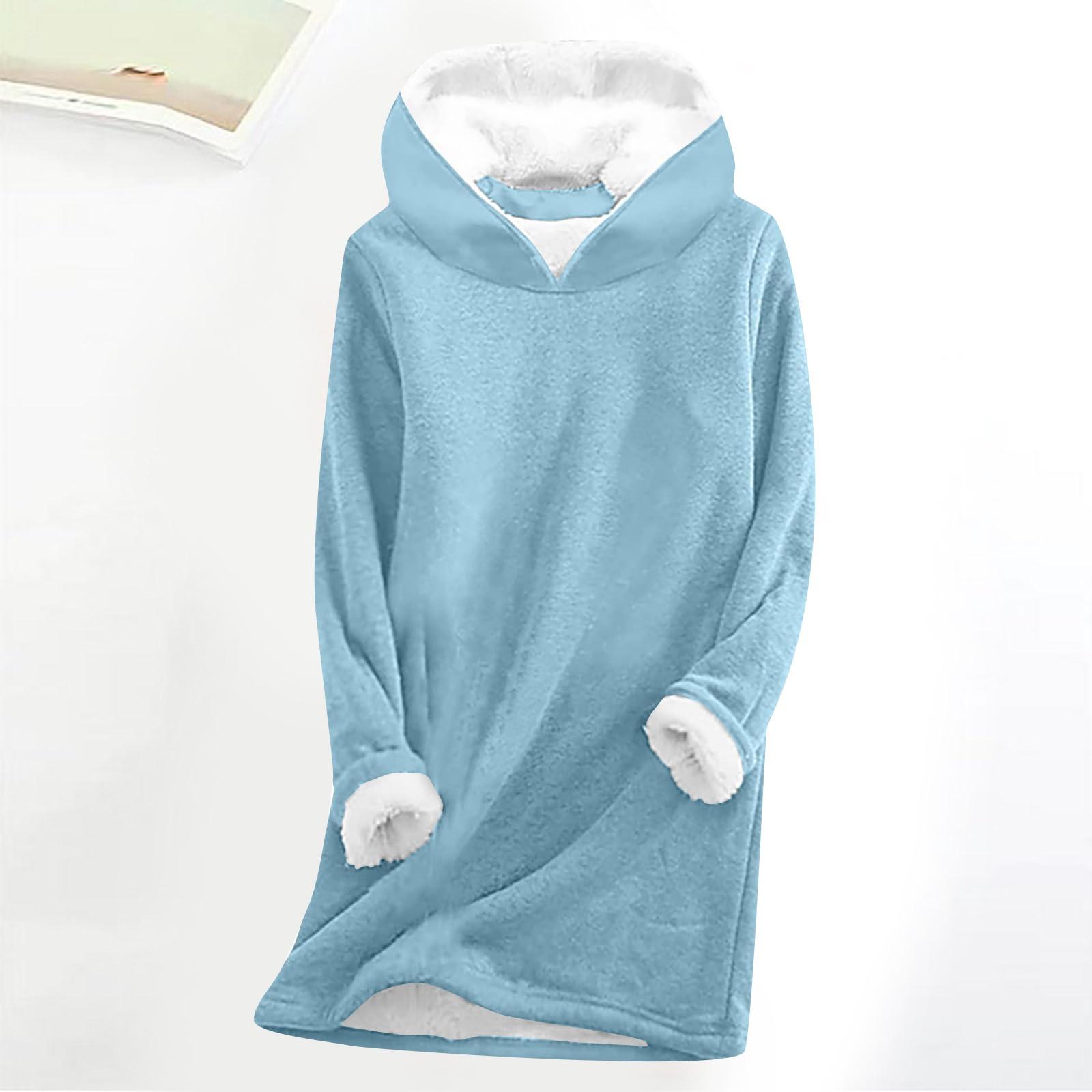 

Женская рождественская толстая флисовая толстовка с принтом, теплое нижнее белье, топ XL