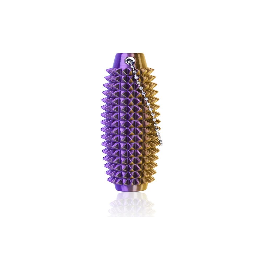 4pcs Mini 3D Printed Hard Spiky Fidget Massage Keychain Pain Stim Toy for Adults Anxiety Relief Stress Sensory Novelty Gifts