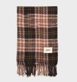 Retro plaid Japanese and Korean atmosphere plaid scarf women's plaid series contrasting color warm shawl student scarf