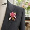 Delicate Luster Pin Iris Butterfly Brooch, Retro Enamel Flower Fairy Lapel Pin, Oxidation Resistant Brooch Vintage Style for Women Coat Dress