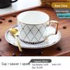 HANDUNYOU Light Luxury Gold-Rimmed Glass Coffee & Tea Cup Set