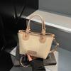 Mini Straw Woven Tote Handbag For Women Casual Style Crossbody Bag With Top Handle And Detachable Strap For Beach And Daily Use
