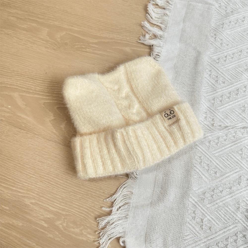 Cold Proof Knitted Beanie Hat Thermal Winter Skull Cap Fashion Cat Ear Beanie Daily Wear