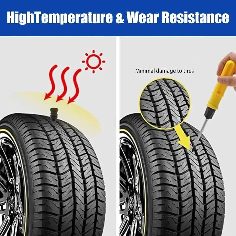 Automobilové motocyklové vysavače na opravu pneumatik, hřebíky, nákladní automobily, skútry, kola, opravy defektů pneumatik, bezdušové nástroje, gumové kovové příslušenství 10 ks