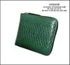 Godin Round Folding Wallet sppw8002cp.DGR (Dark Green) Diamond Python Short Wallet