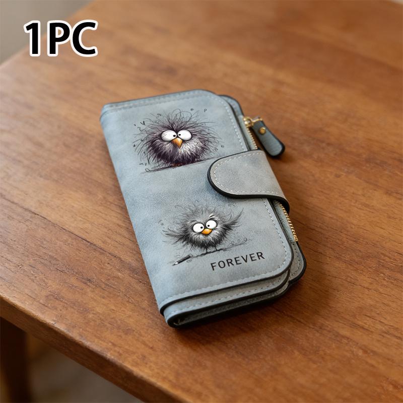 Cute Chick Women's Long Wallet, a Multifunctional Wallet with a Convenient Snap Closure for Coins, Is an Ideal Birthday Gift for Chick Lovers and