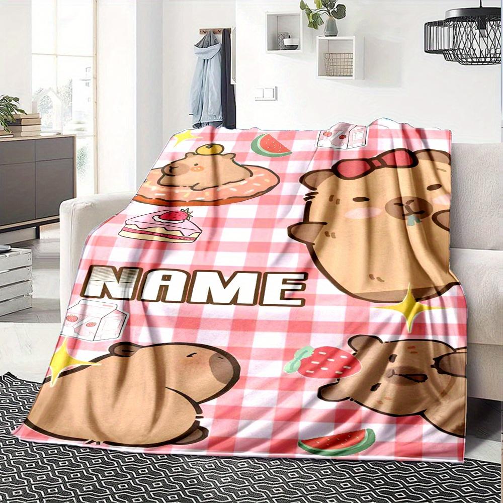 Cute Bear Picnic Theme Home Blankets Comfortable Soft Lightweight Multiseasonal Blanket For Outdoor Activities Couch Office Bed Living Room Perfect