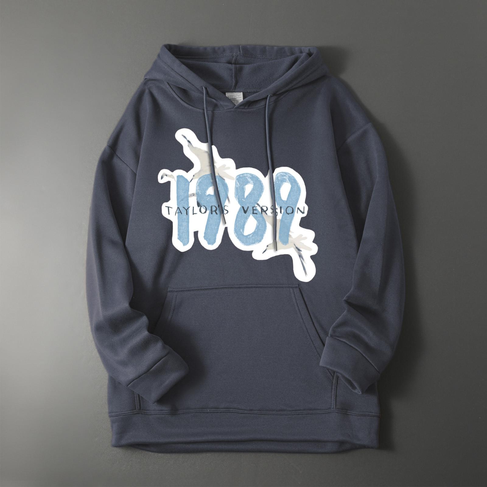 

Модные женские повседневные пуловеры с длинными рукавами и капюшоном с принтом S