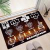 1Pc Rammstein Theme Printed Rectangle Carpet, Home Door Mat, Outdoor Travel Protection Carpet A6