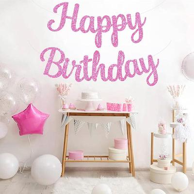 Children Adult Scene Colorful Flags Party Photo Props Party Supplies Hanging Flag Happy Birthday Party Decoration Banner