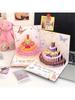1Pc 3D Pop Up Birthday Cards,Butterfly And Cake Design,Birthday Pop Up Greeting Cards Laser Cut Happy Birthday Cards Including