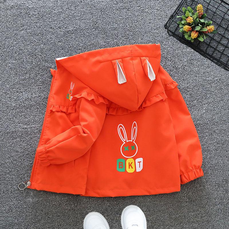 Cartoon Kapuzenoberteile Jungen und Mädchen Herbstjacke Frühling und Herbst Abschnitt der Kinder Herbst Dünne Jacke Kleines Baby