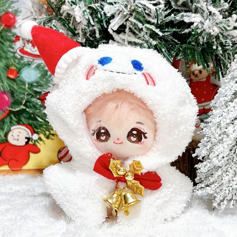 Labubu Christmas Outfits for 17cm Vinyl Dolls - First & Second Gen Accessories