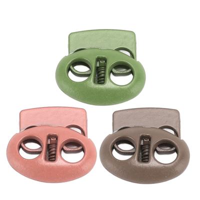 30Pcs Metal Cord Locks Double Hole Zinc Alloy  Light Multi Purpose Cord Stopper for Drawstrin