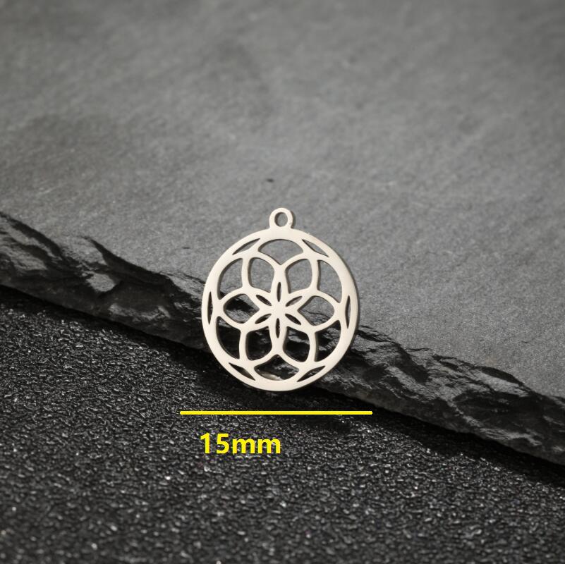 Stainless Steel Mandala Rotating Earrings - Simple European & American Style