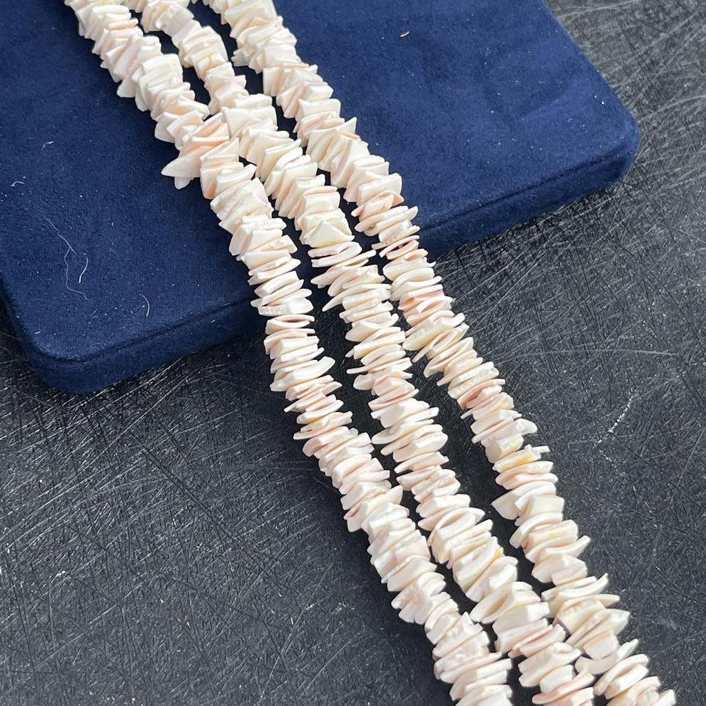 Natural Shell Beads, Fashion Handmade Irregular Loose Spacer Beads, 7-10mm, for DIY Necklace Bracelet Anklet Accessories, Creative Jewelry Making 38cm